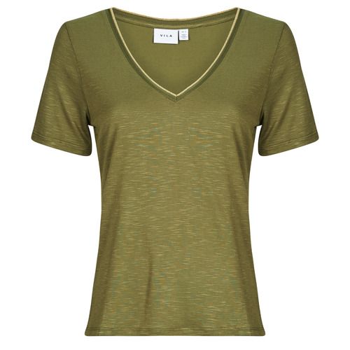 T-shirt Vila VINOEL maniche corte donna, elegante e alla moda, ideale per outfit estivi. Realizzata in tessuto morbido, disponibile in diverse taglie e colori. Perfetta per ogni occasione, dalla quotidianità agli eventi speciali. Acquista ora la tua T-shirt VINOEL e aggiungi un tocco di stile al tuo guardaroba.
