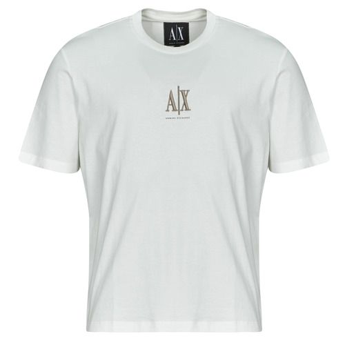 T-shirt uomo Armani Exchange XM000363 Bianco, elegante e casual, realizzata in cotone di alta qualità. Maniche corte, adatta per ogni occasione. Ideale per chi cerca un look moderno e raffinato. Disponibile nella collezione Armani Exchange. Perfetta per il tuo guardaroba estivo.