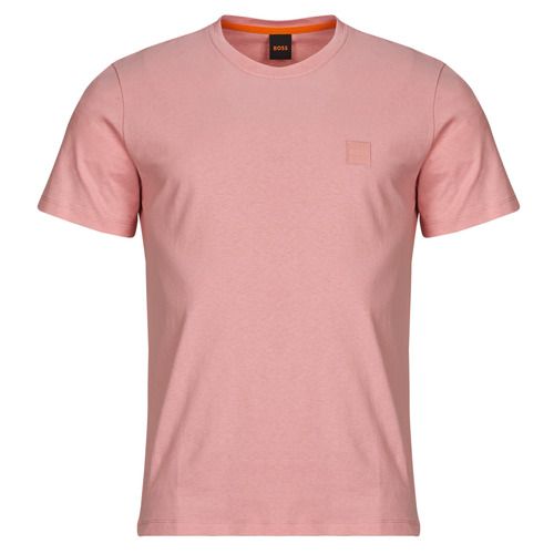 T-shirt BOSS Tales Rosa maniche corte per uomo, stile casual e moderno, realizzata in cotone di alta qualità. Perfetta per un look chic e alla moda, ideale per qualsiasi occasione. Disponibile in diverse taglie.