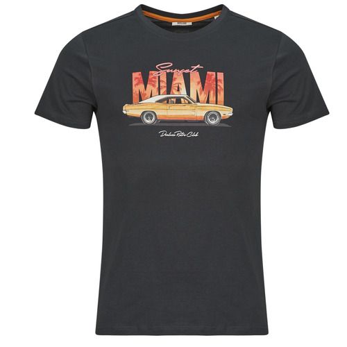 T-shirt uomo Deeluxe FLORIDE nera maniche corte, 100% cotone, design moderno e casual, perfetta per l'estate. Ideale per outfit quotidiani, versatile per ogni occasione, disponibile in diverse taglie. Acquista la tua t-shirt Deeluxe FLORIDE e completa il tuo guardaroba con stile.
