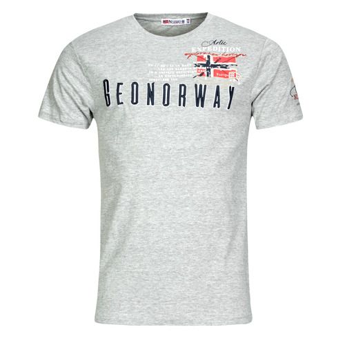 T-shirt uomo Geographical Norway JASON grigio a maniche corte, perfetta per un look casual e alla moda. Realizzata con materiali di alta qualità, questa T-shirt offre comfort e stile per ogni occasione. Disponibile in diverse taglie, è ideale per completare il tuo guardaroba estivo. Acquista ora la T-shirt Geographical Norway JASON grigio e aggiungi un tocco di eleganza al tuo outfit!