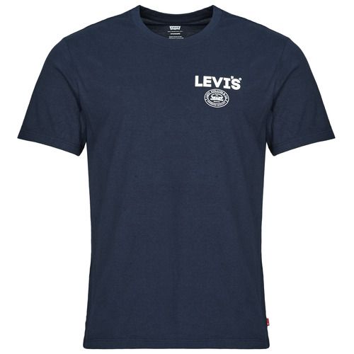 T-shirt uomo Levis GRAPHIC CREWNECK TEE Marine, maniche corte, in cotone morbido e traspirante. Design elegante e casual, ideale per il tempo libero. Perfetta per un look informale e alla moda, disponibile in diverse taglie. Acquista ora la tua T-shirt Levis per un comfort e uno stile unici!