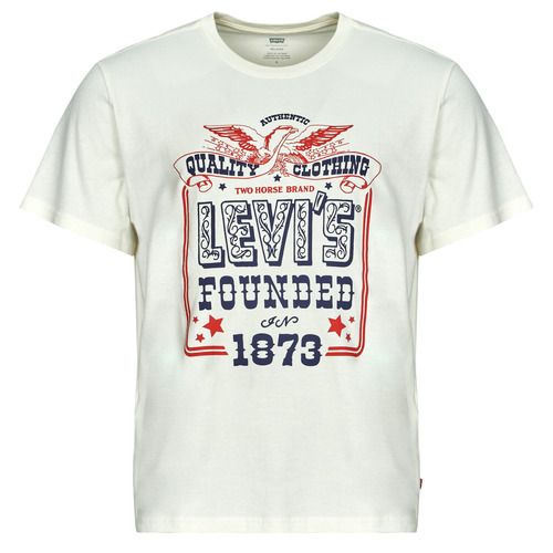 T-shirt maniche corte Uomo Levis SS RELAXED FIT TEE Bianco, ideale per un look casual e alla moda. Realizzata in cotone di alta qualità, questa maglietta è perfetta per l'estate. Disponibile in diverse taglie, offre un comfort ottimale e una vestibilità rilassata, rendendola un must-have nel guardaroba maschile. Acquista ora la Levis SS RELAXED FIT TEE Bianco per un outfit versatile e trendy.