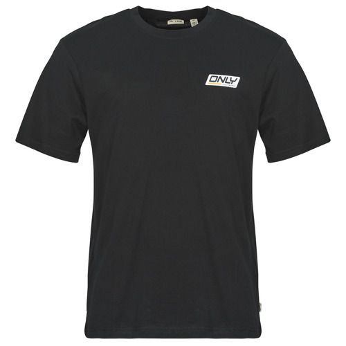 T-shirt Only & Sons ONSSPRINT Nero maniche corte Uomo, stylish e versatile, perfetta per il tuo guardaroba casual. Realizzata in cotone di alta qualità, offre comfort e freschezza. Ideale per outfit estivi, abbinabile a jeans e pantaloni. Acquista ora la tua T-shirt Only & Sons per un look trendy e moderno.