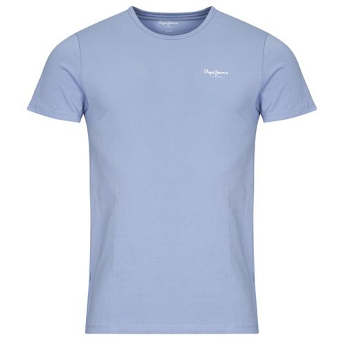 T-shirt da uomo Pepe Jeans ORIGINAL BASIC 3N blu, maniche corte, in cotone morbido e di alta qualità. Design elegante e versatile, ideale per ogni occasione. Perfetta per outfit casual e informali. Acquista ora la tua T-shirt Pepe Jeans per un look alla moda e comfort assicurato.