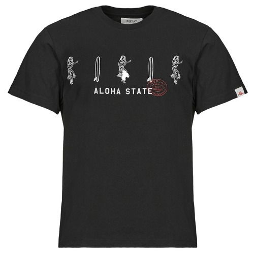 T-shirt Uomo Replay T SHIRT Nero, maniche corte, con design elegante e moderno, ideale per l'abbigliamento casual. Realizzata in cotone di alta qualità, offre comfort e stile. Perfetta per ogni occasione, da indossare con jeans o pantaloni. Acquista ora la tua Replay T SHIRT Nero per un look alla moda e versatile.