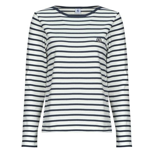 T-shirt a maniche lunghe Donna Petit Bateau BABYLONE in colore marine. Design elegante e comodo, realizzata in cotone di alta qualità. Perfetta per outfit casual e stile chic, ideale per la stagione. Disponibile in diverse taglie. Acquista ora per un look raffinato e di tendenza!