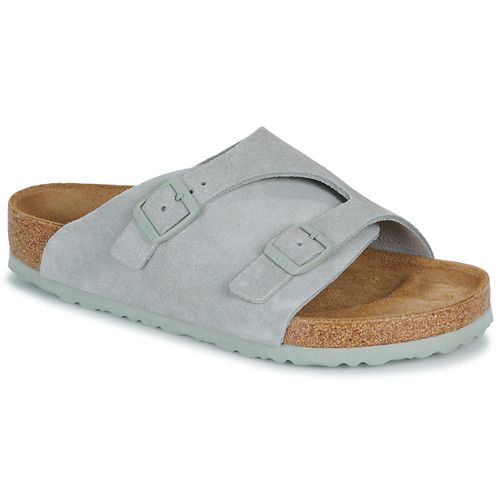 Immagine della ciabatta donna BIRKENSTOCK Zürich LEVE Pure Sage in verde, caratterizzata da un design elegante e confortevole, ideale per il tempo libero. Perfetta per l'estate, offre un ottimo supporto per i piedi grazie alla sua soletta ergonomica. Acquista ora per vivere il massimo del comfort e dello stile!