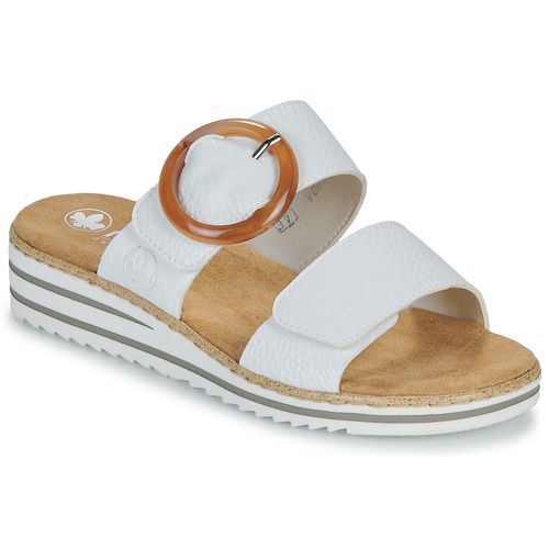 Ciabatta Donna Rieker in pelle con dettagli eleganti, ideale per il comfort quotidiano. Design contemporaneo e supporto ottimale per il piede, perfetta per ogni occasione. Acquista ora la comodità delle ciabatte Rieker.