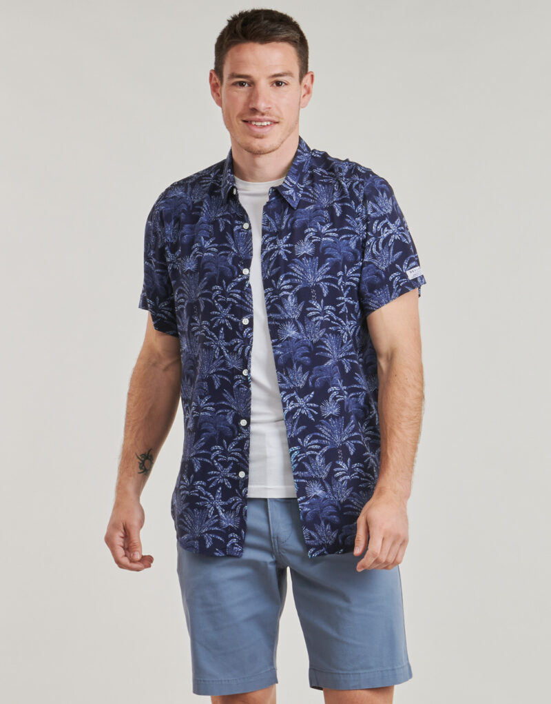 Camicia a maniche corte Deeluxe WILLSON Marine Camicie a maniche corte Uomo - 2