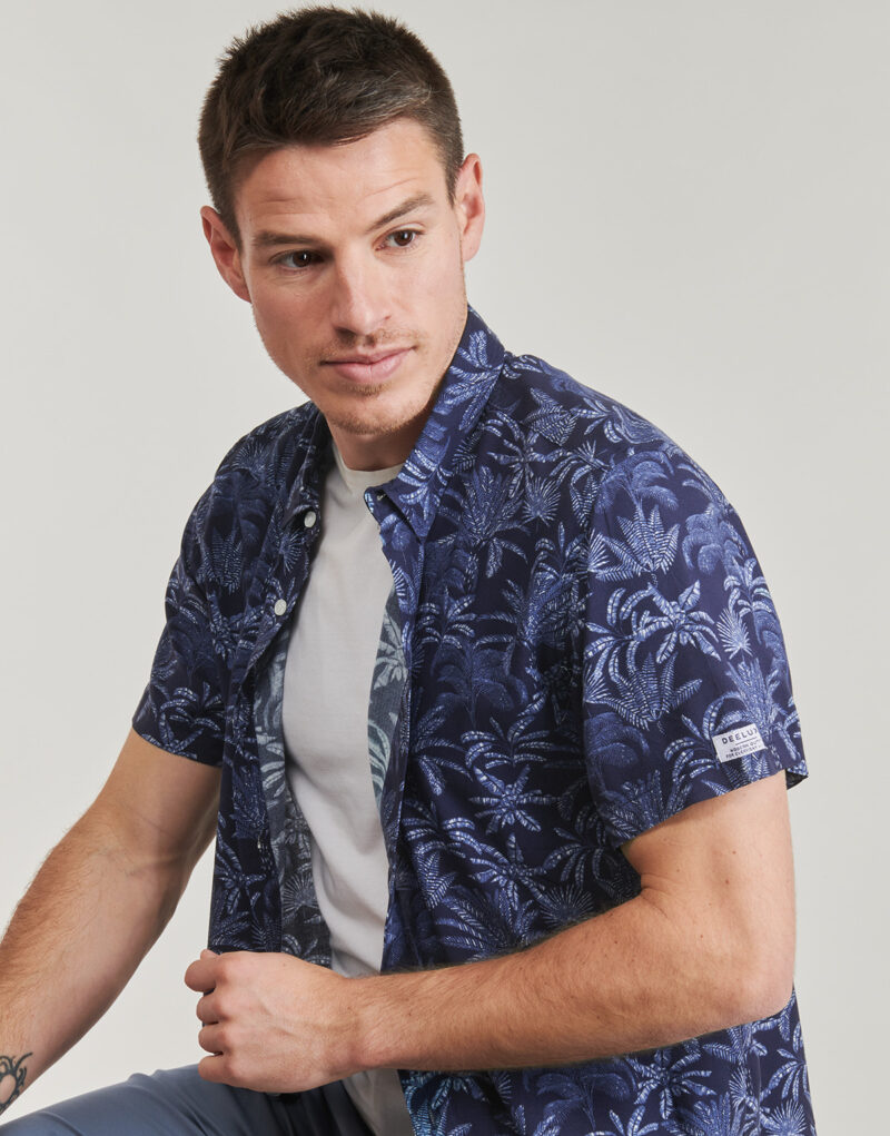 Camicia a maniche corte Deeluxe WILLSON Marine Camicie a maniche corte Uomo - 5