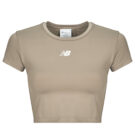 T-shirt New Balance NB Harmony Fitted T-Shirt Beige T-shirt maniche corte Donna - 1