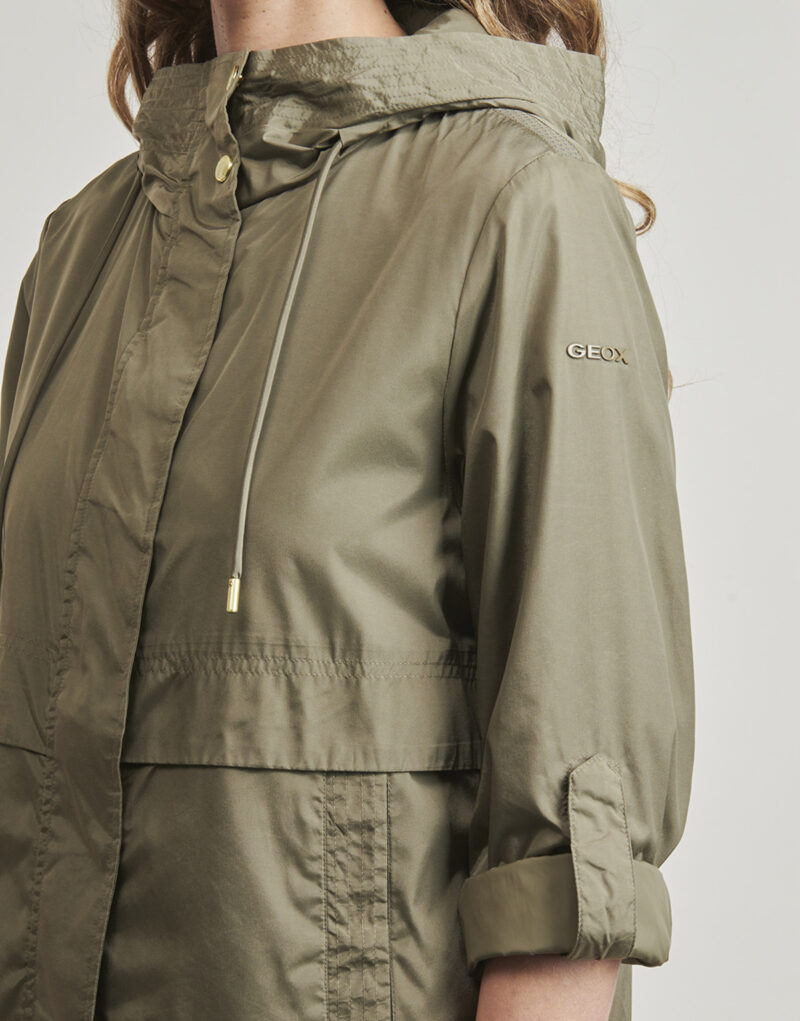 Parka  Geox  W DANDRA PARKA  Kaki -   Parka Donna - 5