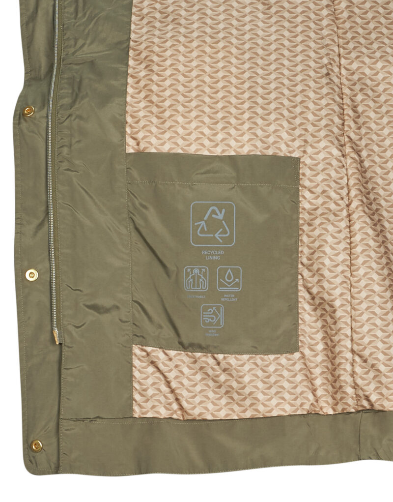 Parka  Geox  W DANDRA PARKA  Kaki -   Parka Donna - 6