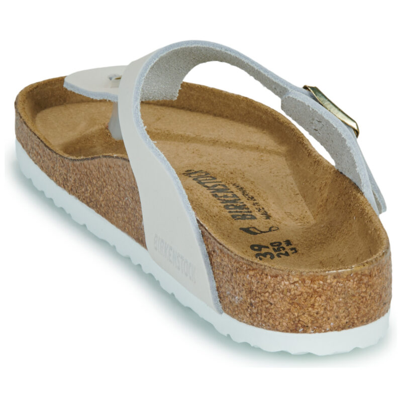 Chanclas BIRKENSTOCK Gizeh Nubuck / Antique / White / Regular White para mujer - 5