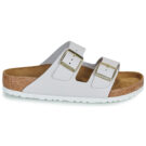 BIRKENSTOCK Arizona Nubuck / Antik / White / Regular Wei&szlig;e Damen Pantolette - 2