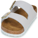 BIRKENSTOCK Arizona Nubuck / Antik / White / Regular Wei&szlig;e Damen Pantolette - 3