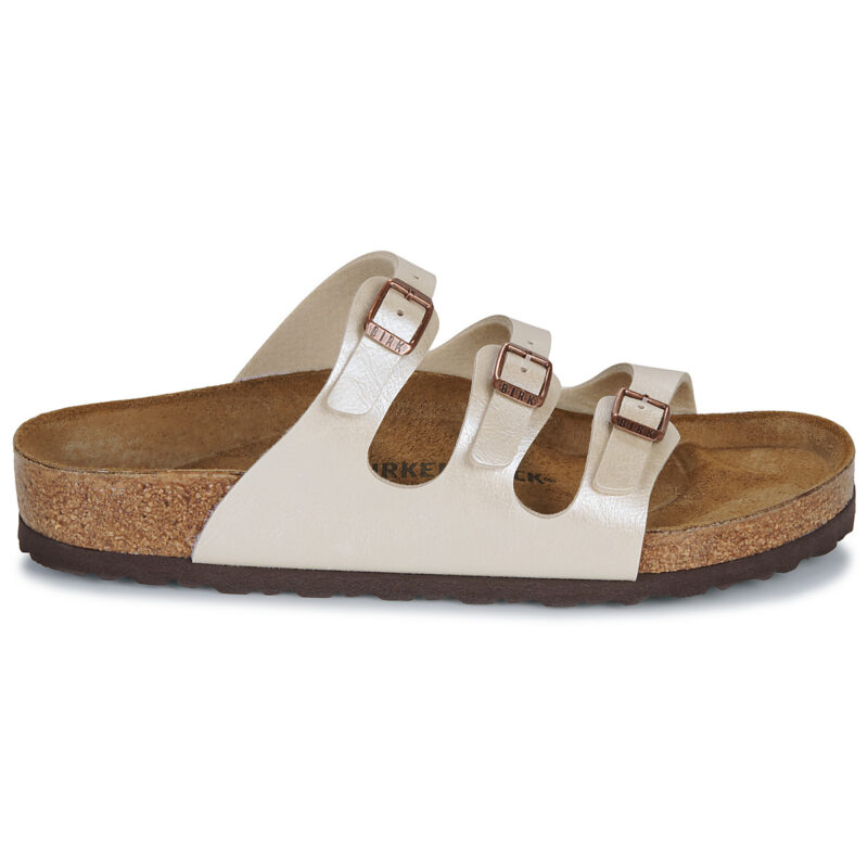 BIRKENSTOCK Florida Birko-flor / Perla / White / Regular Beige Ciabatta Donna - 2
