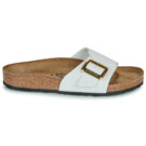 BIRKENSTOCK Catalina Cushion Buckle Birko-flor / Patent / White / Regular Bianco Ciabatta Donna - 2