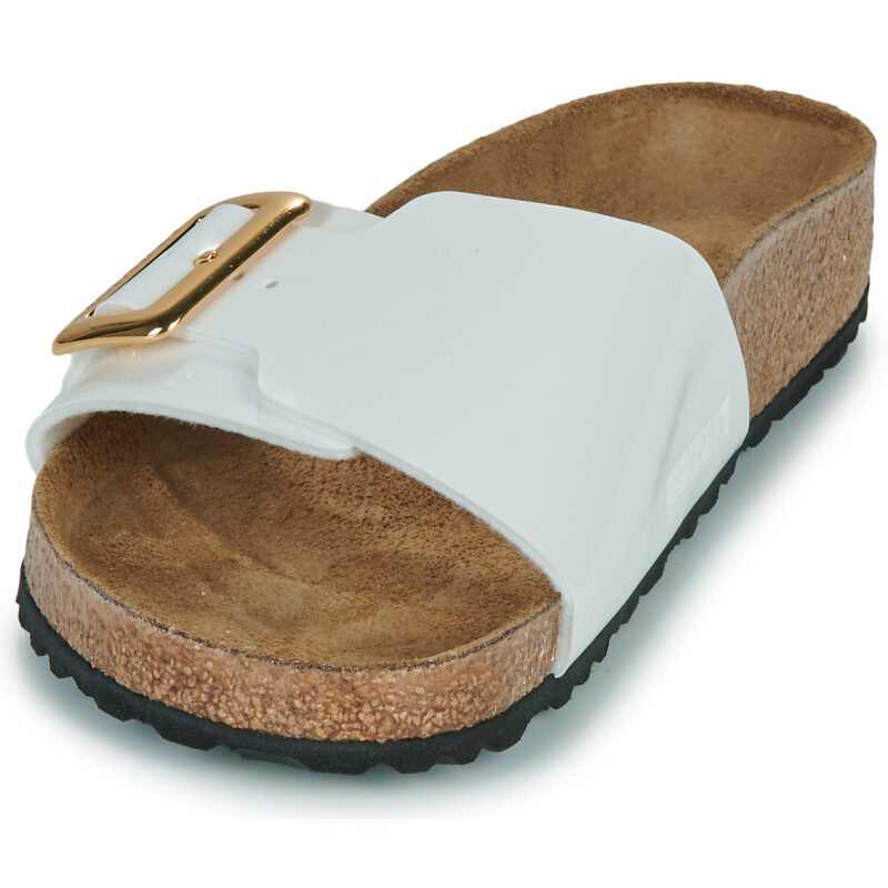BIRKENSTOCK Catalina Cushion Buckle Birko-flor / Patent / White / Regular Bianco Ciabatta Donna - 3