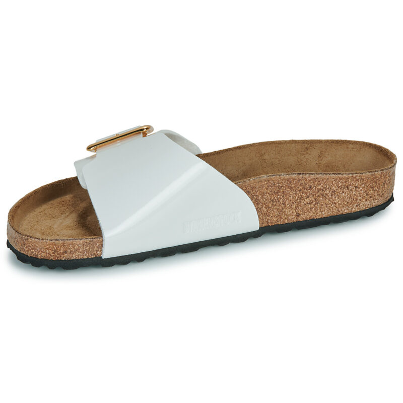 BIRKENSTOCK Catalina Cushion Buckle Birko-flor / Patent / White / Regular Bianco Ciabatta Donna - 4
