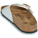 BIRKENSTOCK Catalina Cushion Buckle Birko-flor / Patent / White / Regular Bianco Ciabatta Donna - 5