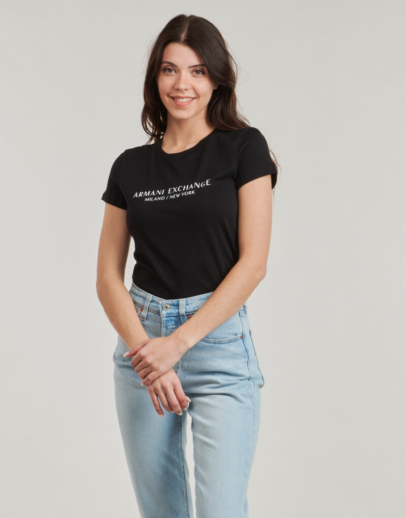 T-shirt  Armani Exchange  8NYTAB  Nero -  T-shirt maniche corte Donna - 2