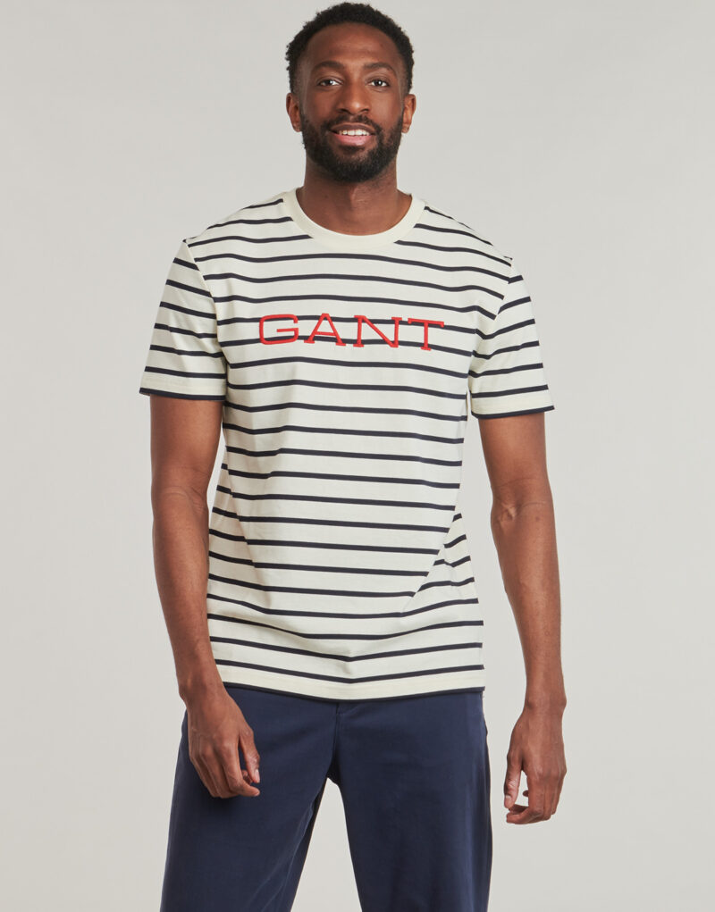 T-shirt Gant GRAPHIC STRIPED SS T-SHIRT Multicolore T-shirt maniche corte Uomo - 2