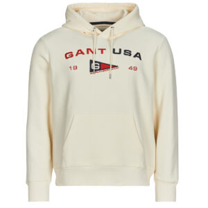 Felpe con cappuccio  Gant  GRAPHIC SWEAT HOODIE  Bianco -  Felpe con cappuccio Abbigliamento Uomo