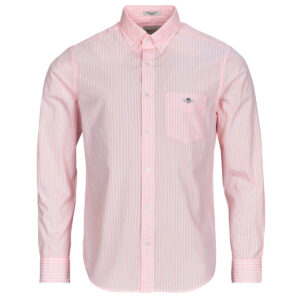 Camicia a maniche lunghe  Gant  REG CLASSIC POPLIN STRIPE SHIRT  Rosa -  Camicie a maniche lunghe Uomo