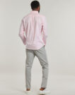 Long sleeved shirt Gant REG CLASSIC POPLIN STRIPE SHIRT Pink Men's Long Sleeve Shirts - 4