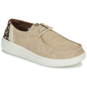 HEYDUDE  Wendy Rise Animal  Beige -  Slip on Donna