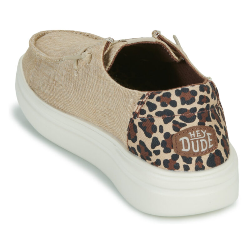 HEYDUDE Wendy Rise Animal Beige Slip on Donna - 5