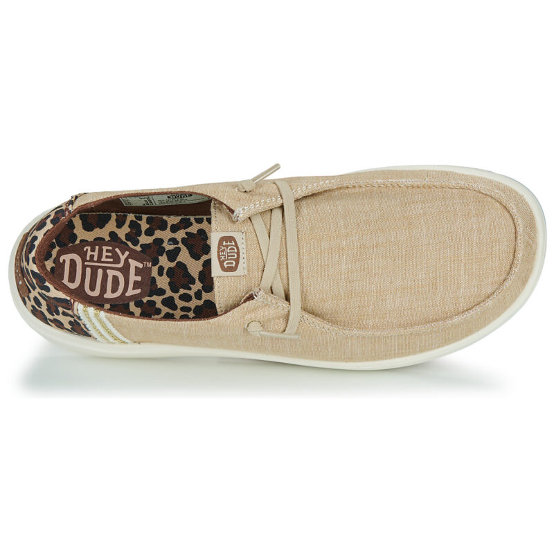 HEYDUDE Wendy Rise Animal Beige Slip on Donna - 6