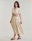 Habiller Desigual - Robes longues blanches pour femmes - 3