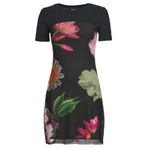 Abito corto  Desigual  HAMBURGO  Nero -  Abiti corti Donna