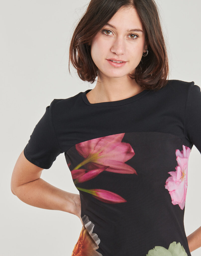 Abito corto Desigual HAMBURGO Nero Abiti corti Donna - 5