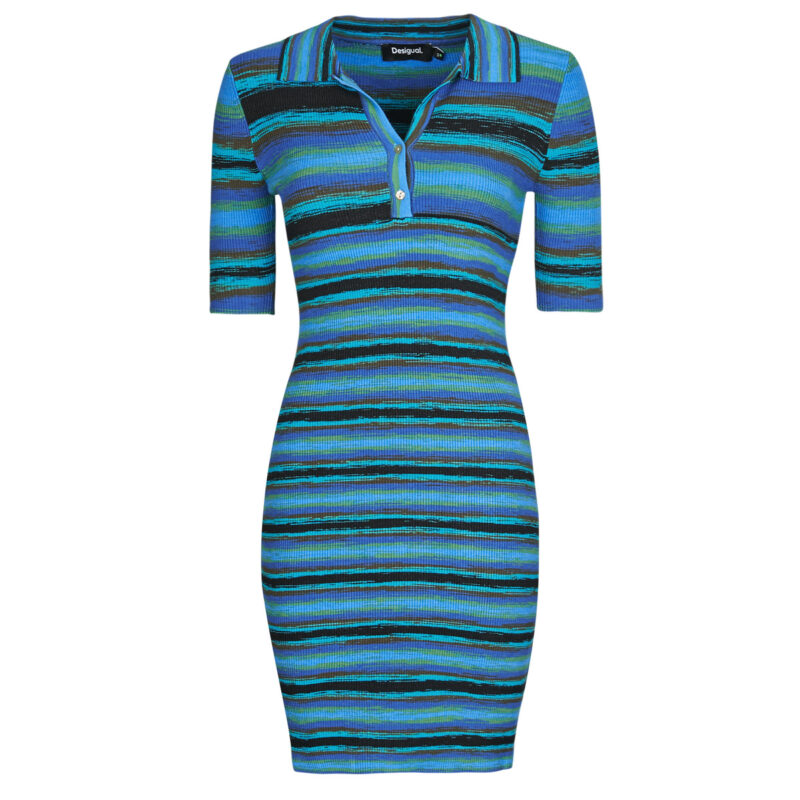 Kurzes Kleid Desigual SEA Mehrfarbige kurze Kleider f&uuml;r Damen - 1