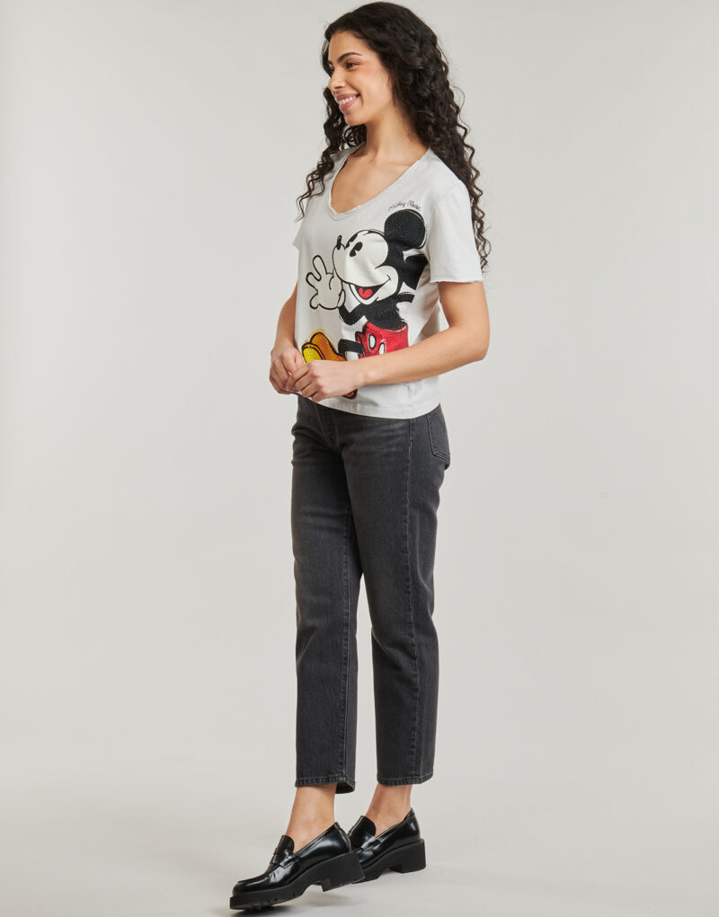 T-shirt Desigual MICKEY JOKER Bianco T-shirt maniche corte Donna - 3