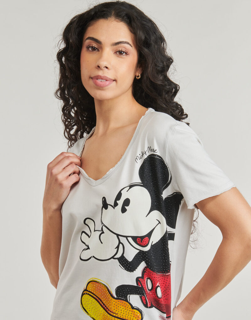 T-shirt Desigual MICKEY JOKER Bianco T-shirt maniche corte Donna - 5
