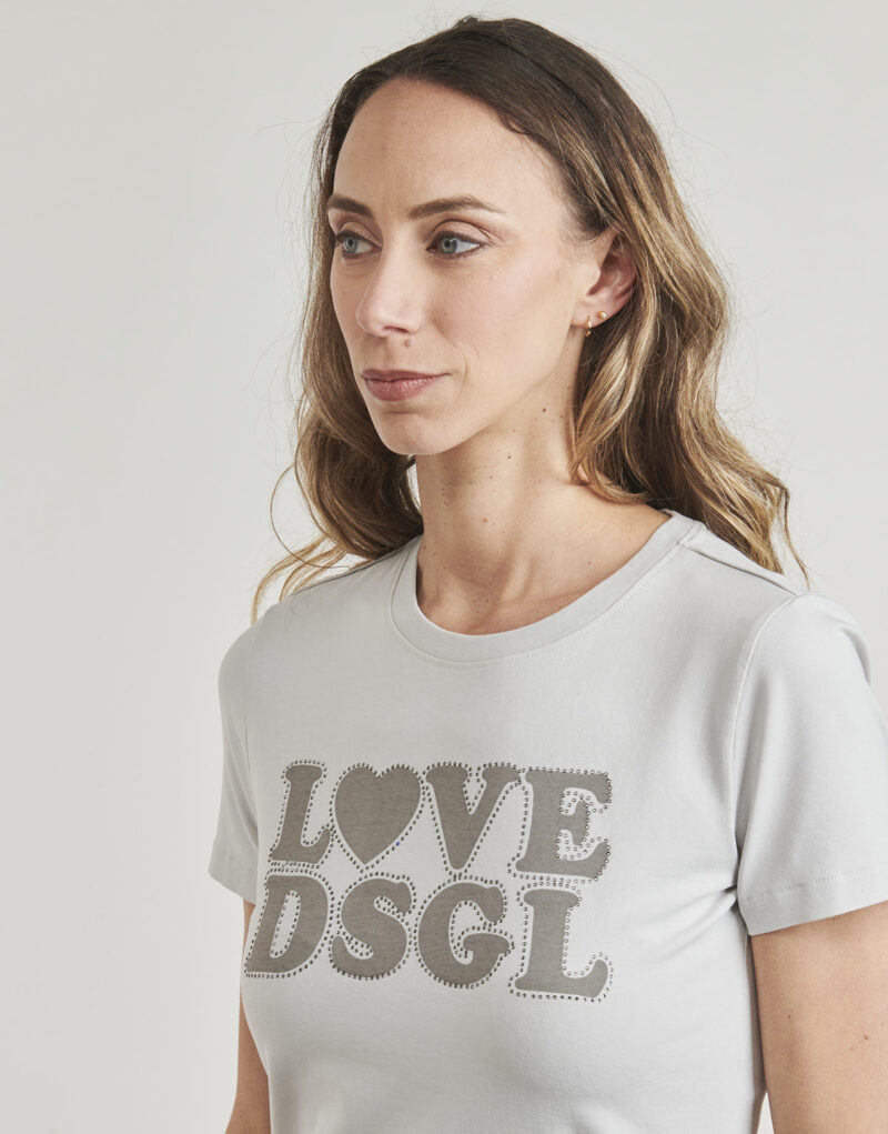 T-shirt Desigual LOVE DSGL Bianco T-shirt maniche corte Donna - 5