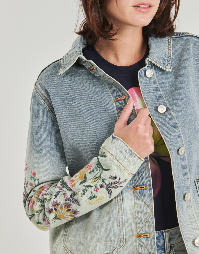 Veste en jean Desigual HOUSTON Blu Giacche in jeans Donna - 5