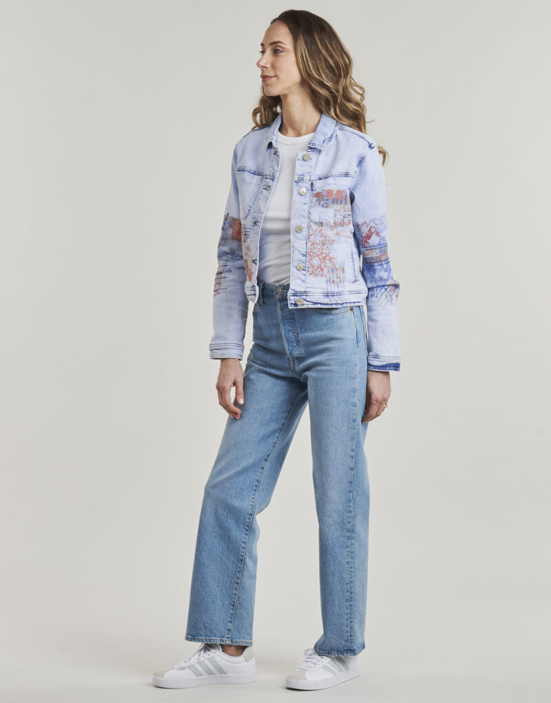 Veste en jean Desigual LOS ANGELES Blu Giacche in jeans Donna - 3