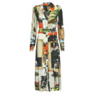 Habiller Desigual Robes longues multicolores COLLAGE LACROIX pour femmes - 1
