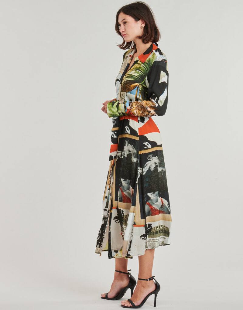 Habiller Desigual Robes longues multicolores COLLAGE LACROIX pour femmes - 3