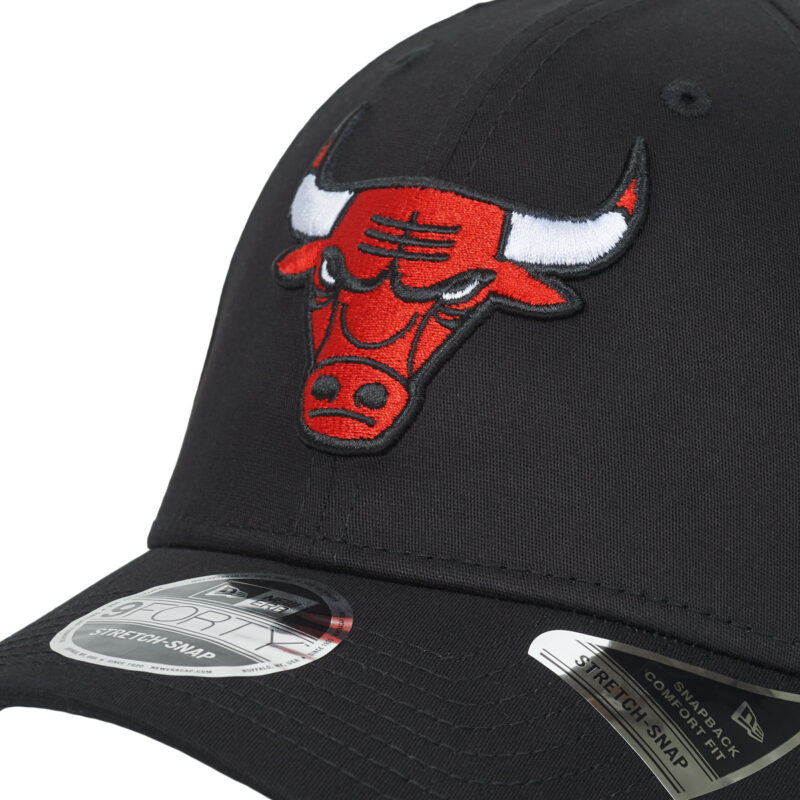 Cappellino New Era 9FORTY STRETCH SNAP CHICAGO BULL Nero Cappellini Uomo - 3
