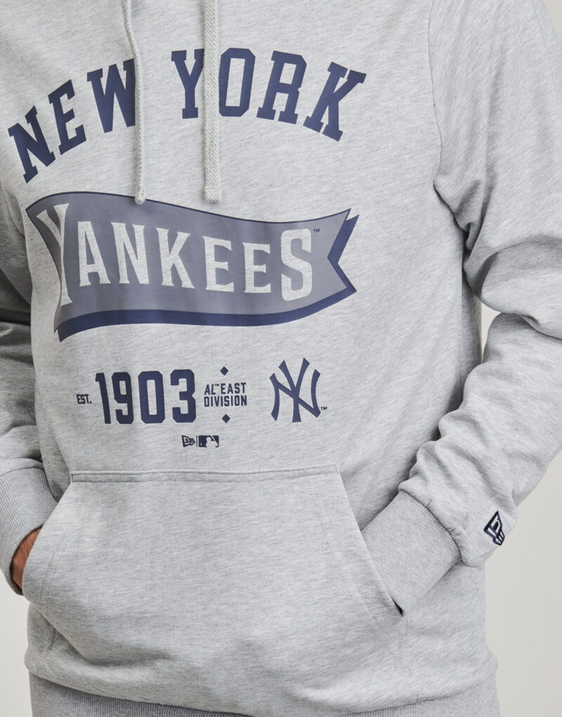 Felpe con cappuccio New Era MLB PENNANT GRAPHIC HOODIE NEW YORK YANKEES Grigio Felpe con cappuccio Uomo - 5