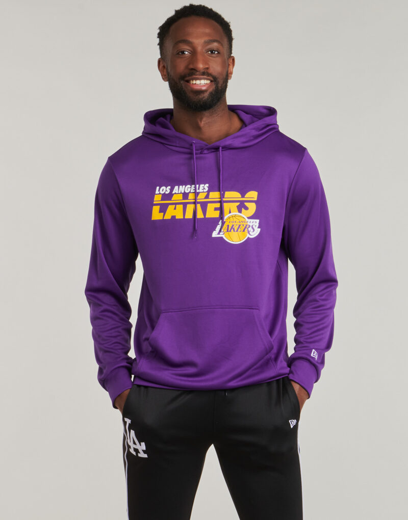 Felpe con cappuccio New Era NBA ESSENTIALS HOODIE LOS ANGELES LAKERS Viola Felpe con cappuccio Uomo - 2