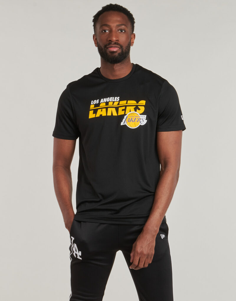 T-shirt New Era NBA ESSENTIALS TEE LOS ANGELES LAKERS Nero T-shirt maniche corte Uomo - 2