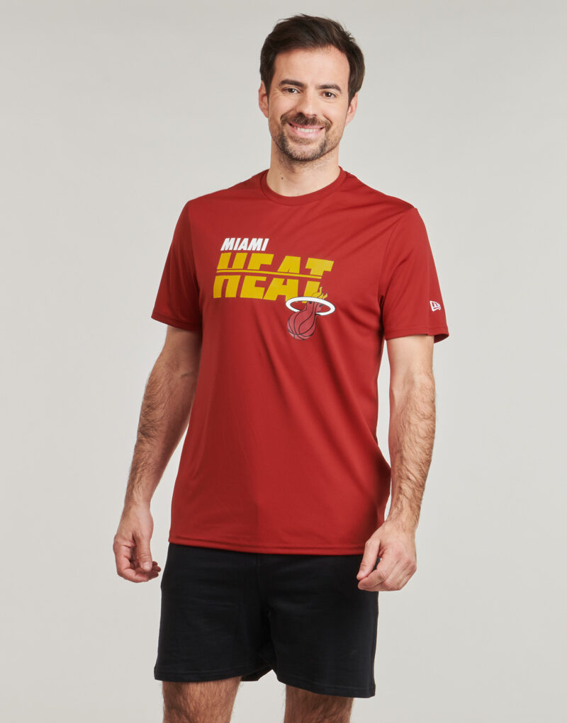 T-shirt New Era NBA ESSENTIALS TEE MIAMI HEAT Rosso T-shirt maniche corte Uomo - 2